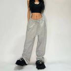 Striped Loose Fit Street Sweatpants 🖤