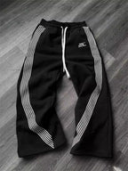 Striped Loose Fit Street Sweatpants 🖤
