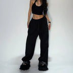 Striped Loose Fit Street Sweatpants 🖤