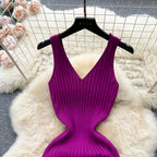 Chic Wrap Split Bodycon Maxi Dress ✨