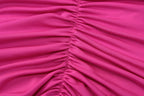 One Shoulder Backless Ruched Maxi Dress