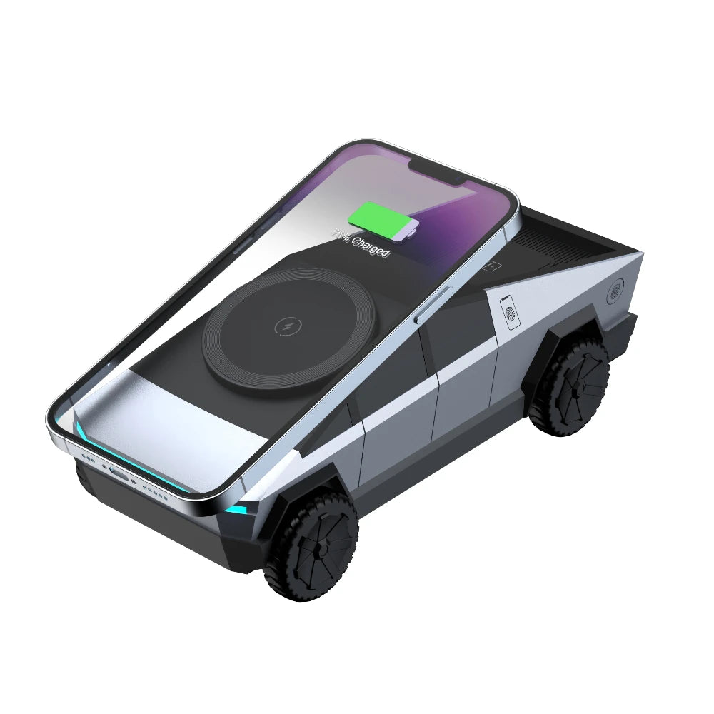 Cybertruck Wireless Charger 3-in-1 ⚡ iPhone, Watch & AirPods 🚗✨