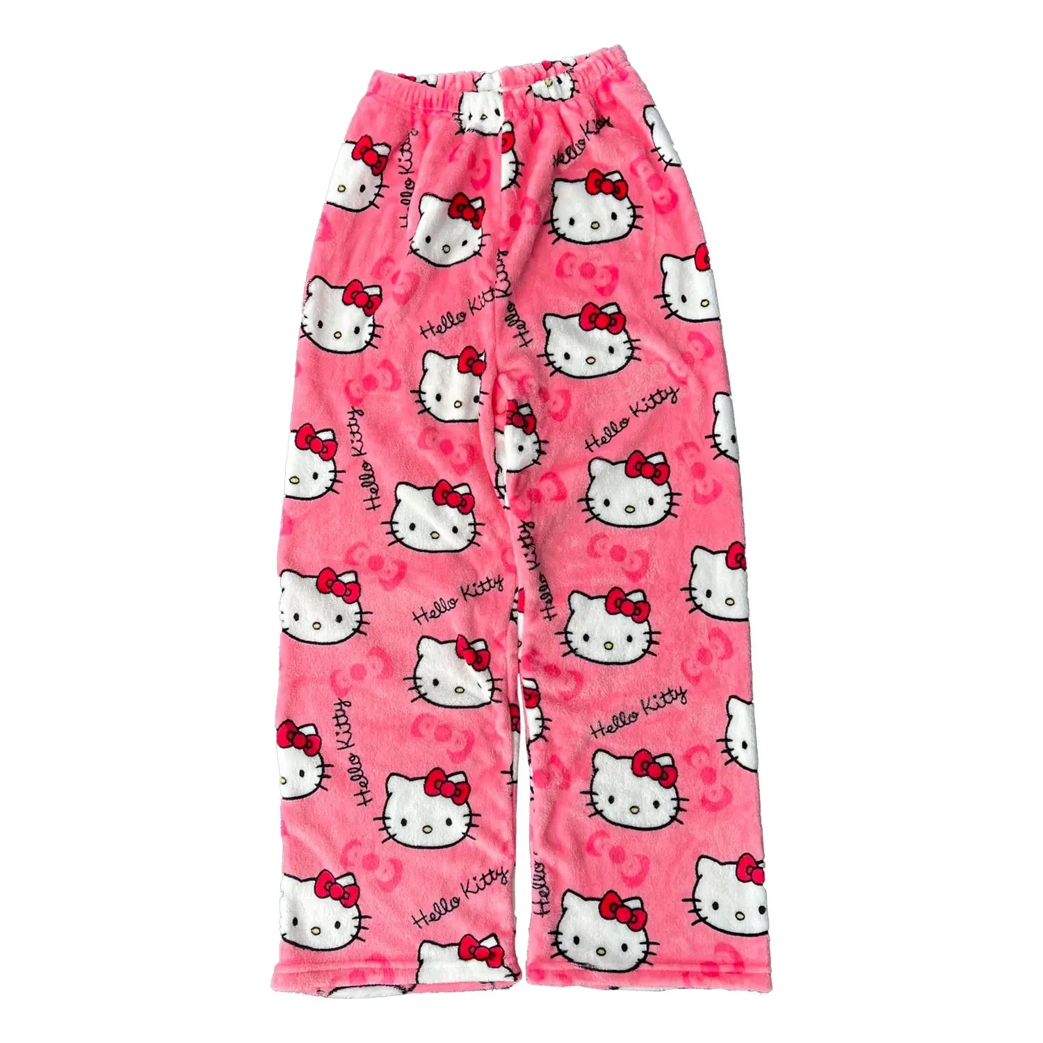 Y2K Hello Kitty Cartoon Pajama Pants – Women’s Casual Home Loungewear