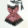 Women’s Ice Silk Satin Pajama Set – Sexy Sleepwear & Robe Lingerie Set