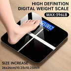 Multi-Function Smart Bathroom Scale ⚖️📱 390lbs Glass Platform ✨