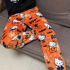 Y2K Hello Kitty Cartoon Pajama Pants – Women’s Casual Home Loungewear