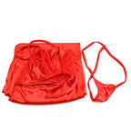 Women’s Satin Lace Babydoll Nightgown – Sexy Off-Shoulder Sleepwear Dress