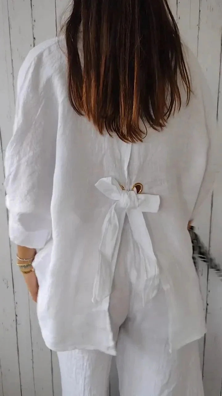 Cotton Linen Loose Street Tee ☀️✨