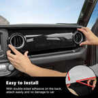 Premium Center Console Trim Cover – Interior Upgrade for Jeep Wrangler JL/JLU & Gladiator JT