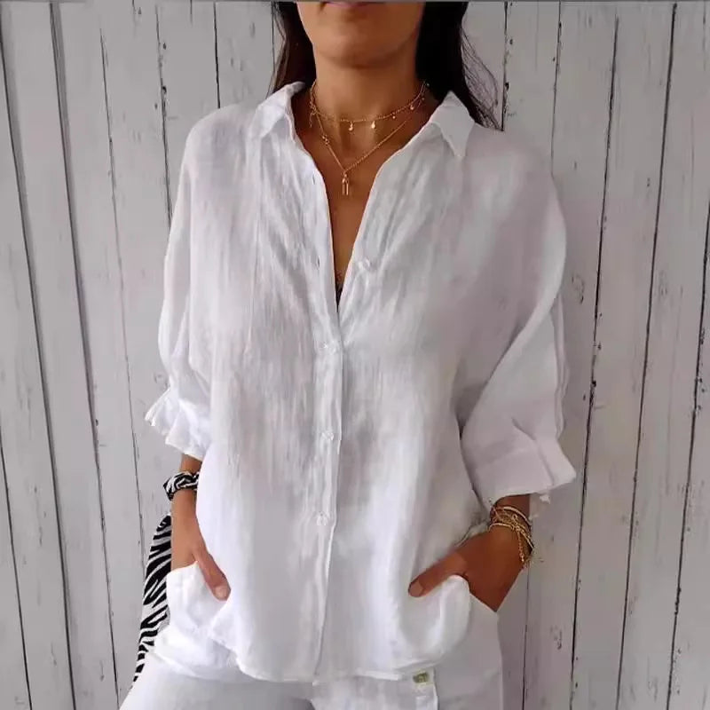Cotton Linen Loose Street Tee ☀️✨