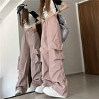 High-Waist Retro Cargo Pants 🖤✨