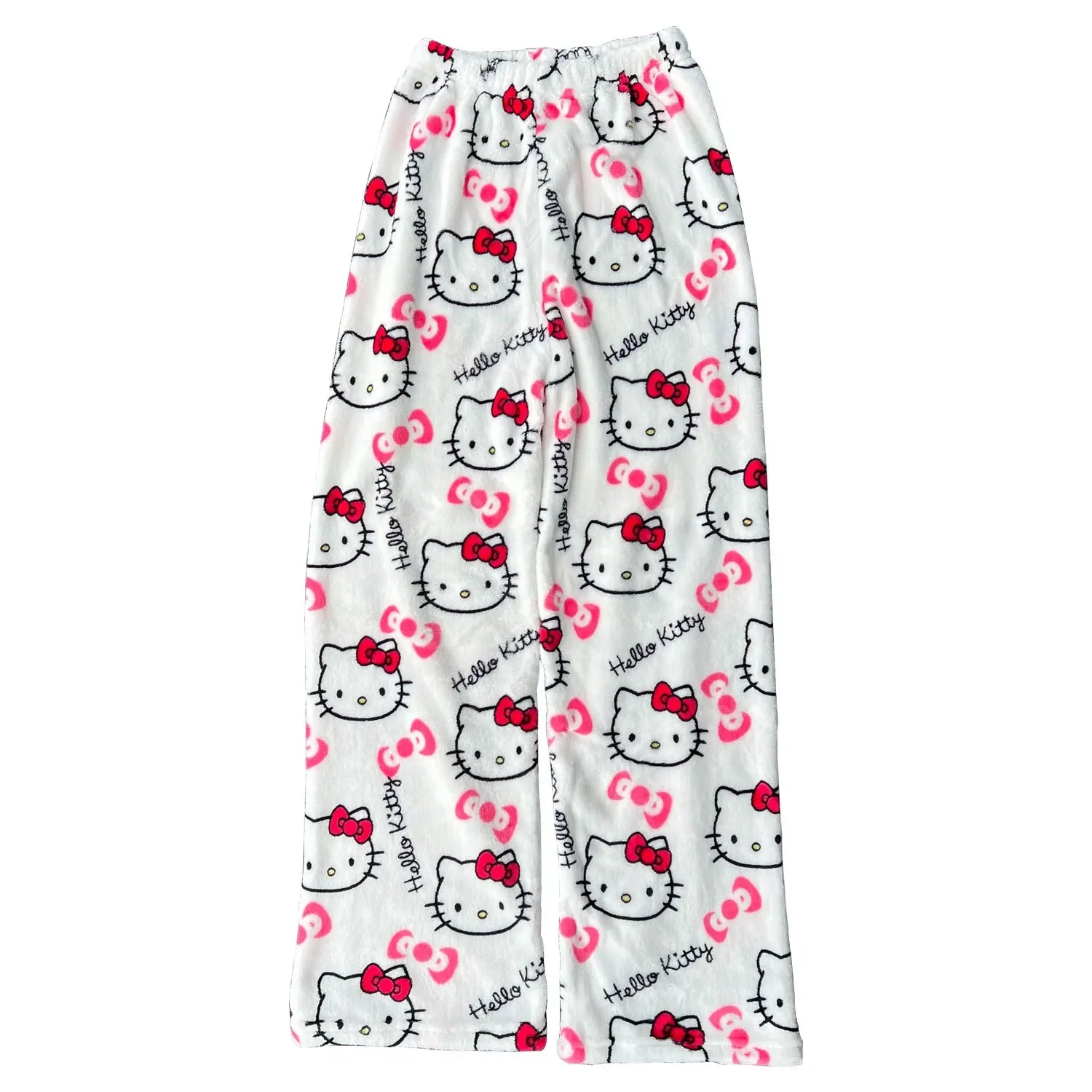 Y2K Hello Kitty Cartoon Pajama Pants – Women’s Casual Home Loungewear