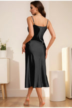 Women’s 2-Piece Pajama Set – Loose Robe & Cami Nightgown Loungewear