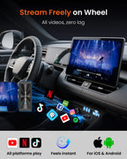 Getpairr Wireless Carplay Adapter Screen Mirroring Touch Car Accessories Video Box iOS & Android Mirroring for VW Audi Benz Toyo