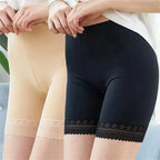 Women’s Plus Size Safety Shorts – Soft Modal Lace Underwear Shorts (40–100kg Fit)