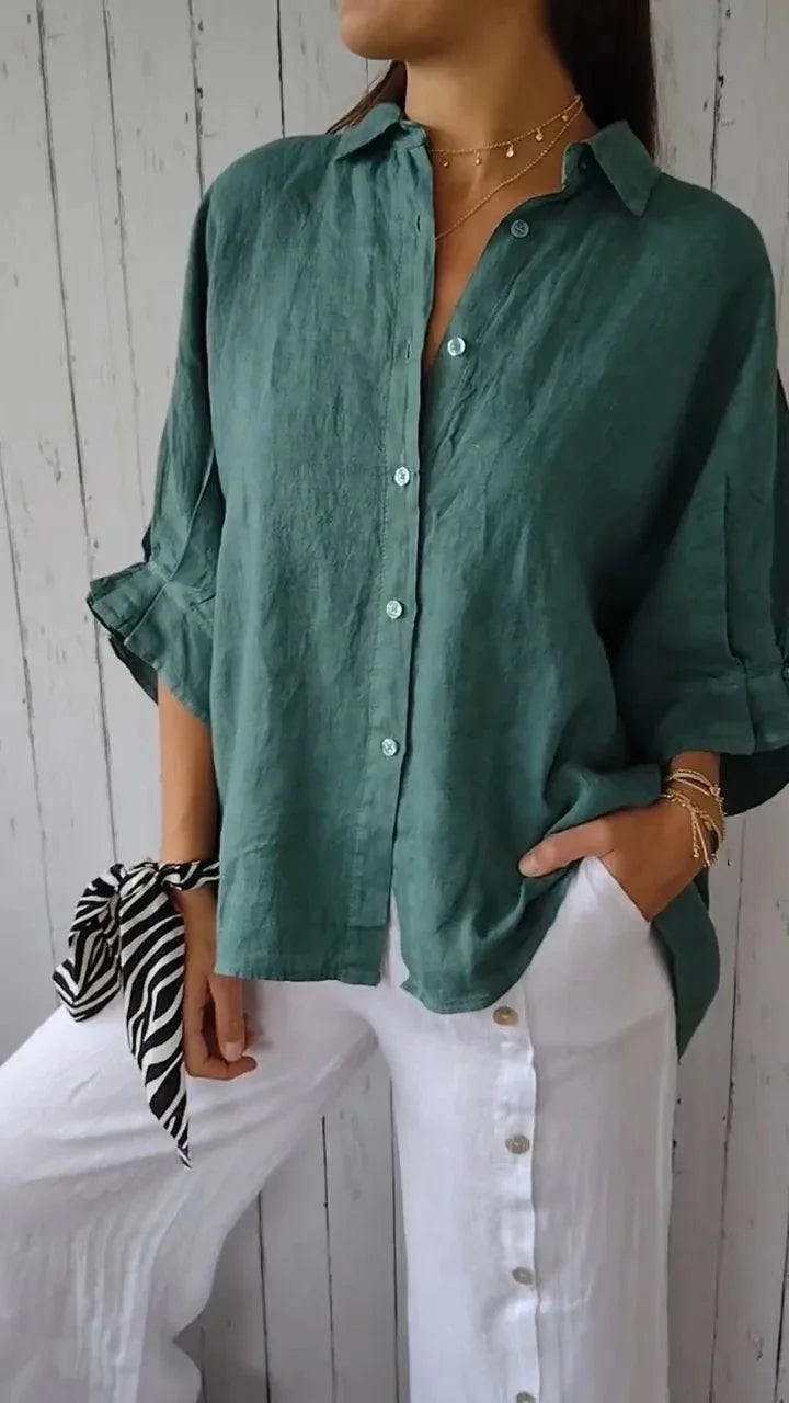 Cotton Linen Loose Street Tee ☀️✨