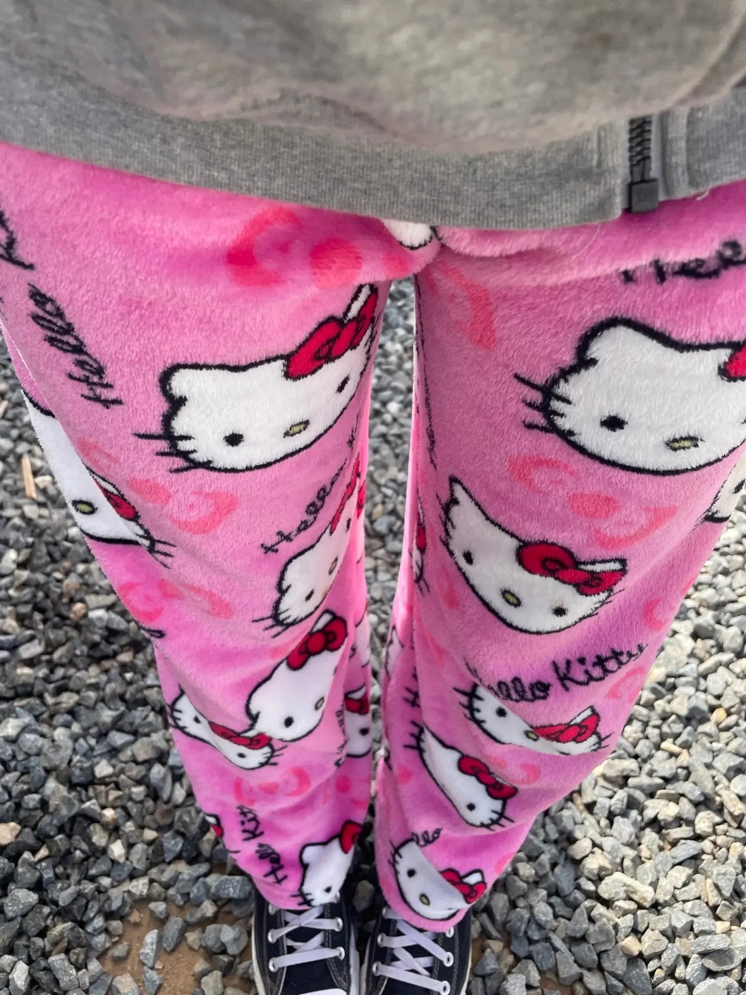 Y2K Hello Kitty Cartoon Pajama Pants – Women’s Casual Home Loungewear
