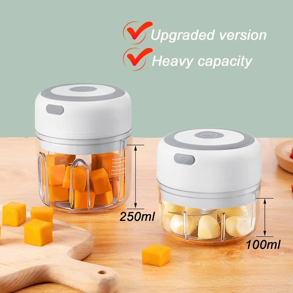 Electric USB Garlic & Veg Chopper 250ML 🧄⚡ | Fast & Easy ✨