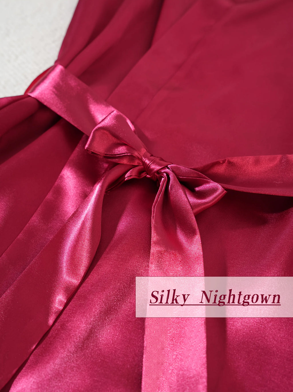 Women’s 4-Piece Satin Pajama Set – Silk Robe, Nightgown & Lace Sleepwear Set