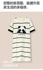 Women’s Cotton Plus Size Nightgown – Breathable Short Sleeve Sleep Dress