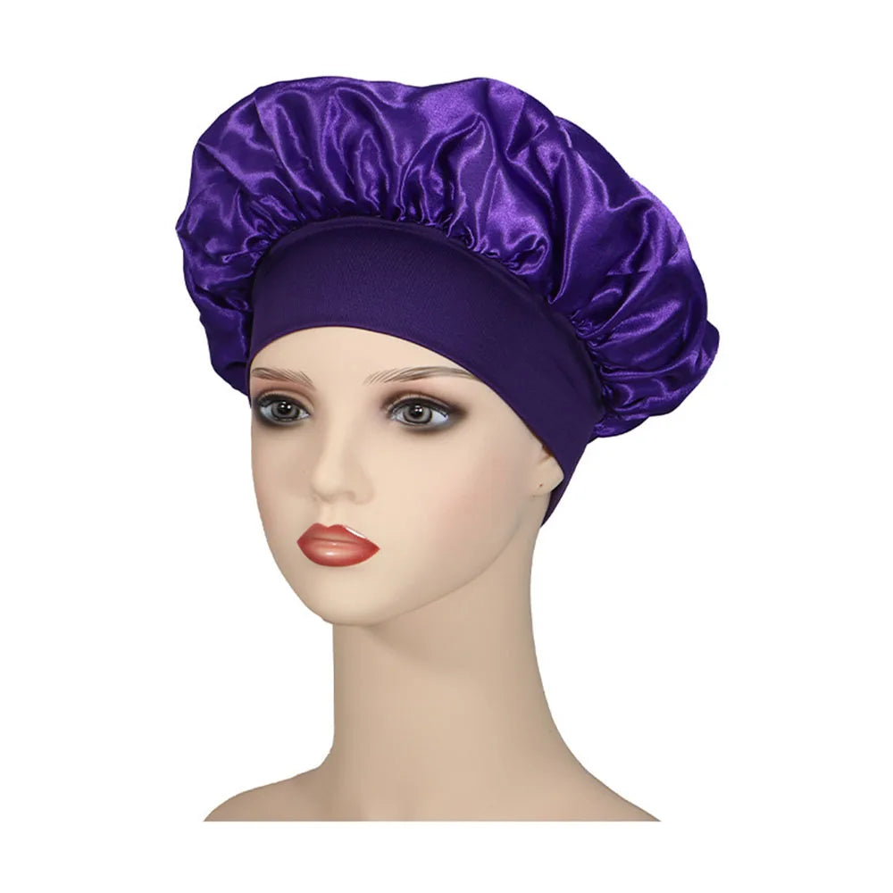 Luxury Satin Sleep Cap – Anti-Frizz Hair Bonnet for Women