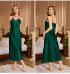 Women’s 2-Piece Pajama Set – Loose Robe & Cami Nightgown Loungewear