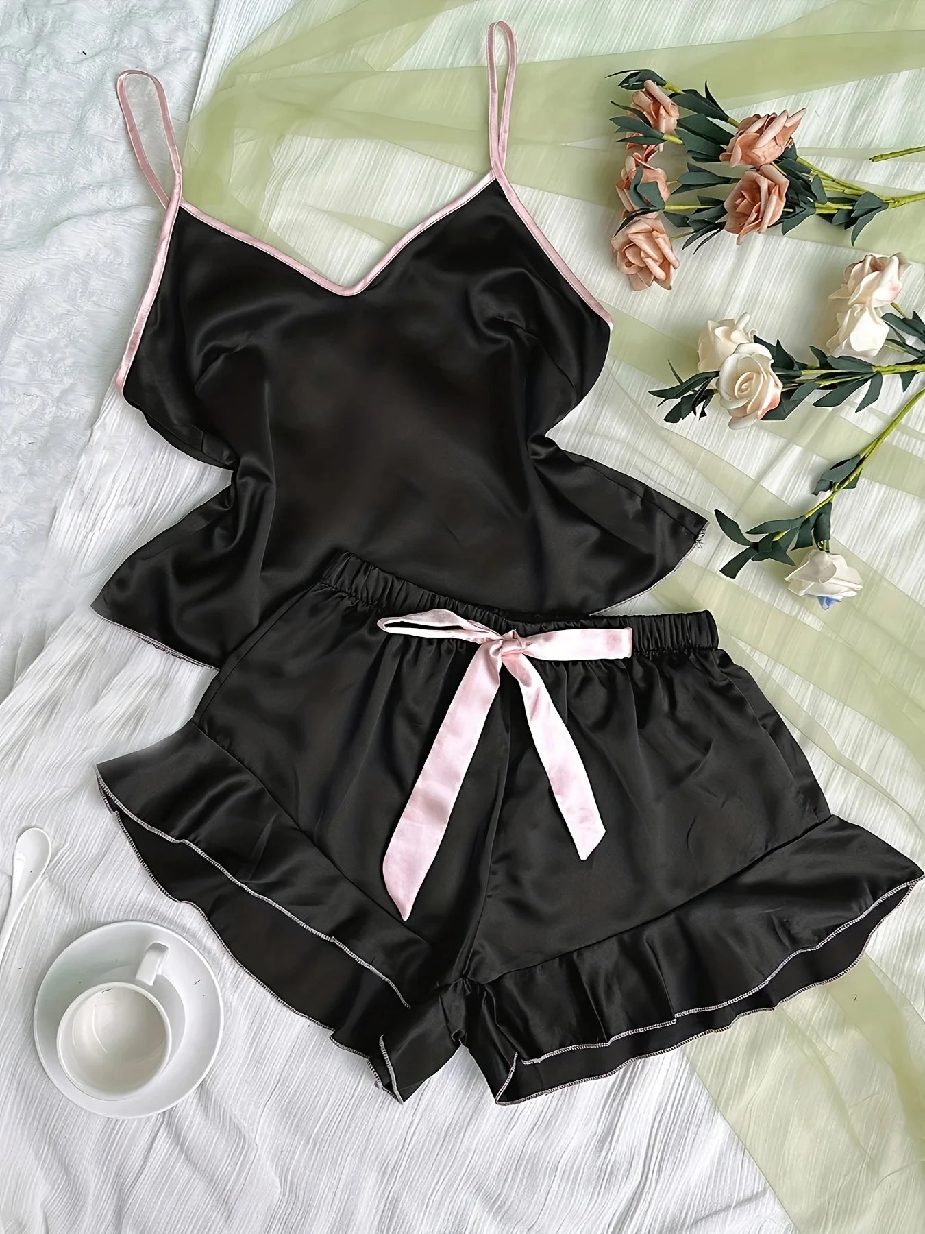 Women's Smooth Satin Pajamas