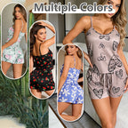 Women’s Satin Pajama Set – Ice Silk Top & Shorts Loungewear Set