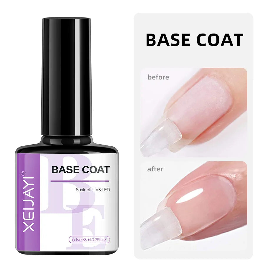 XEIJAYI Extension Nail Gel Jelly Pink White Clear Hard Gel Polish Self Leveling Soak Off UV Construction Nail Art DIY Manicure