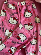 Y2K Hello Kitty Cartoon Pajama Pants – Women’s Casual Home Loungewear